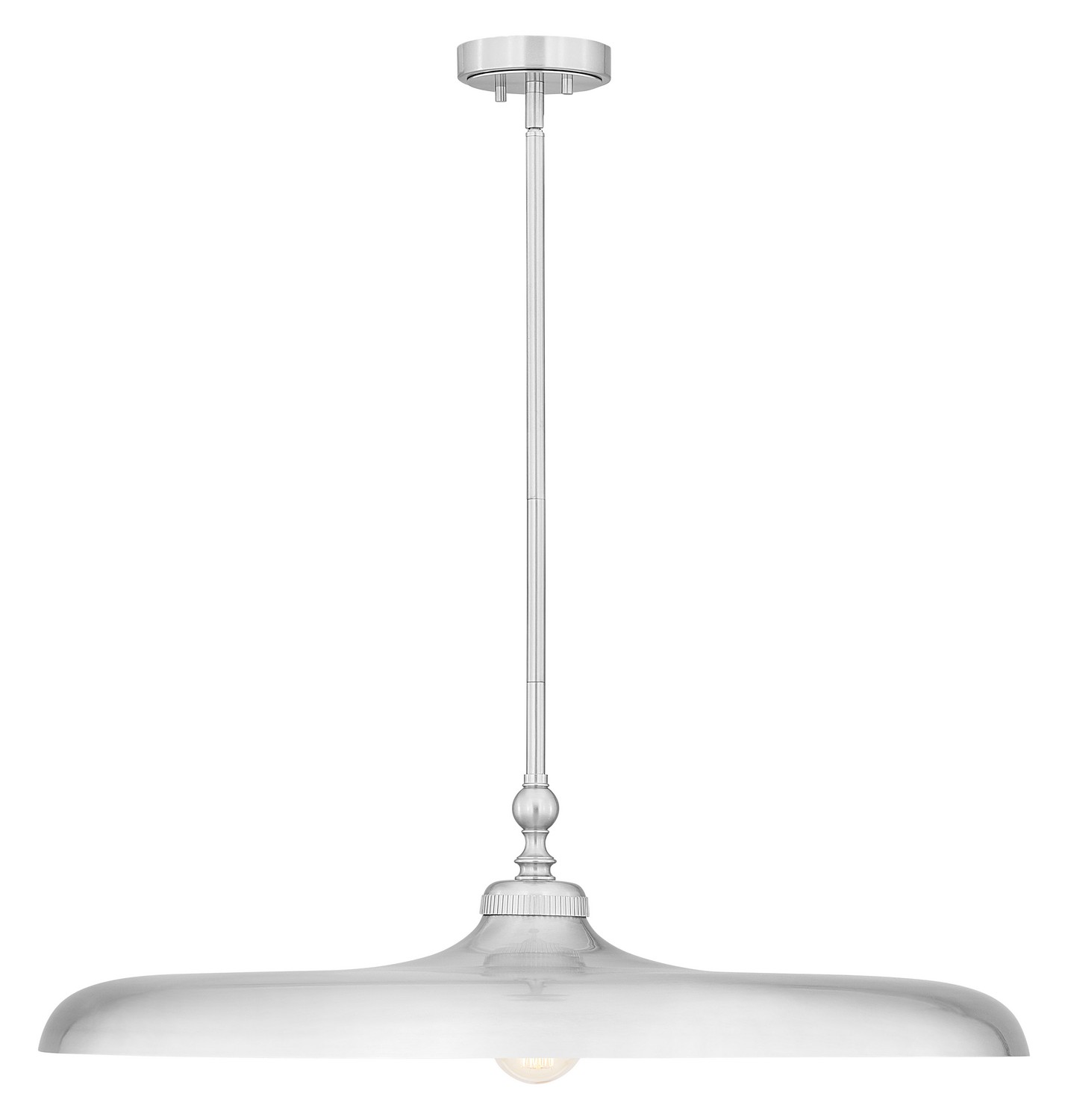One Light Pendant by Z-Lite - Camden Collection, Brushed Nickel Finish - 2308P32-BN