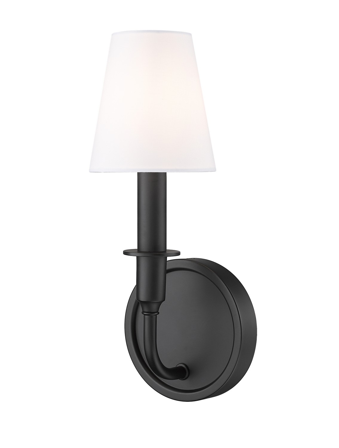 One Light Wall Sconce by Z-Lite - Tova Collection, Matte Black Finish - 3049-1S-MB