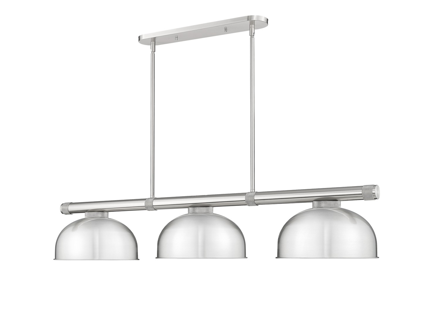 Three Light Billiard by Z-Lite - Vanguard Collection, Brushed Nickel Finish - 3050-3BN-D13BN