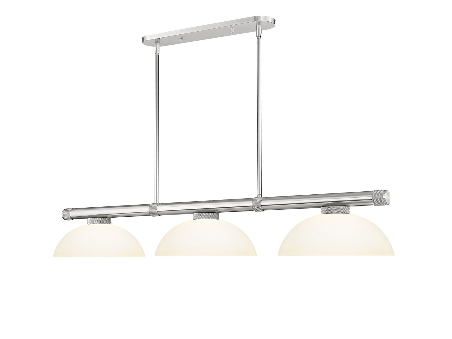 Three Light Billiard by Z-Lite - Vanguard Collection, Brushed Nickel Finish - 3050-3BN-DMO14
