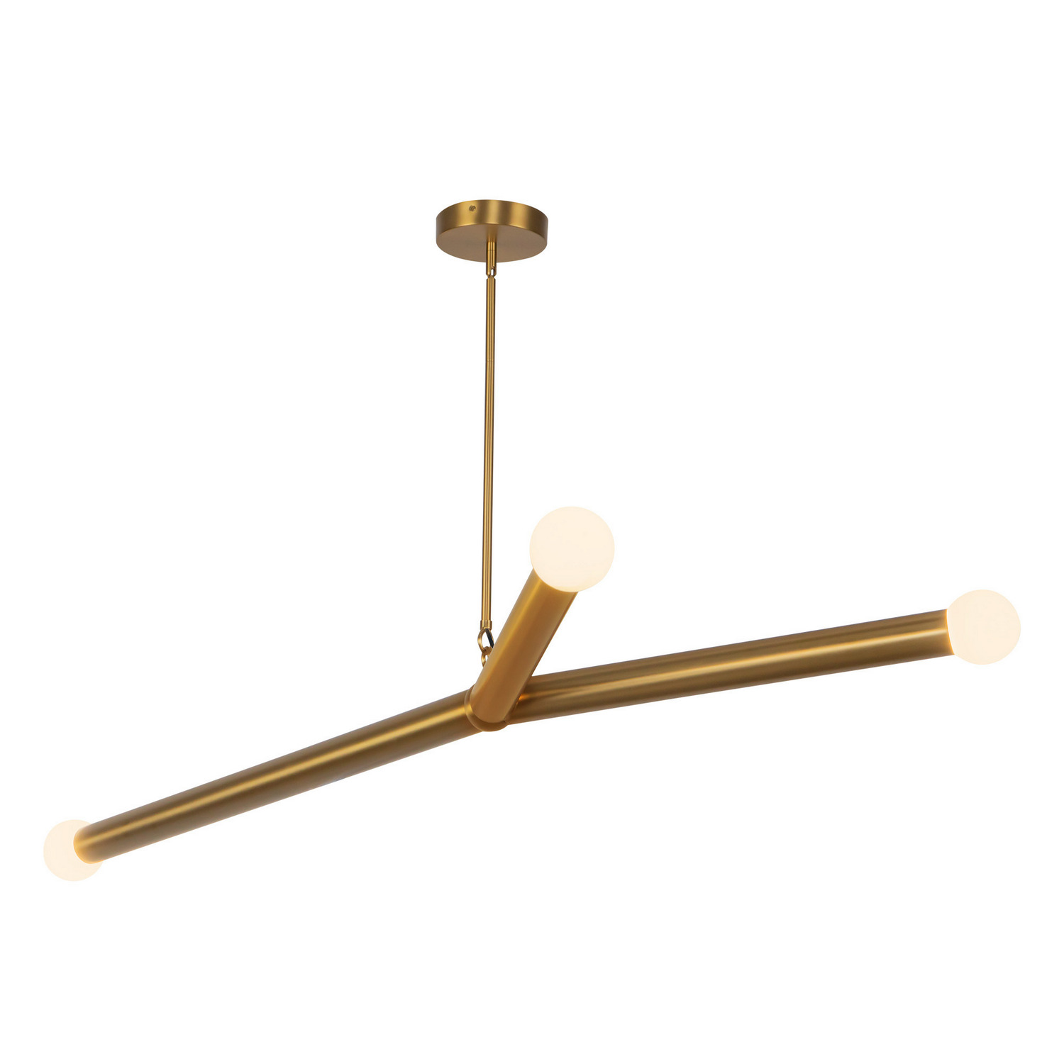 LED Chandelier by Kuzco Lighting - Calla Collection, Brushed Gold Finish - CH26653-BG