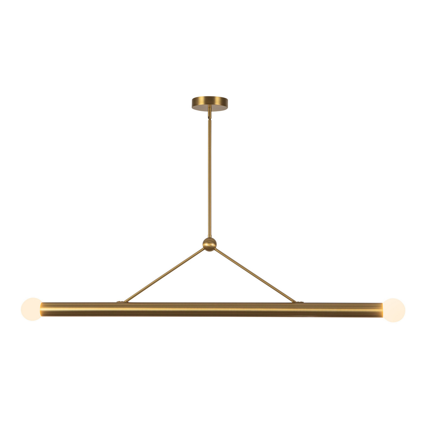 LED Linear Pendant by Kuzco Lighting - Calla Collection, Brushed Gold Finish - LP26652-BG