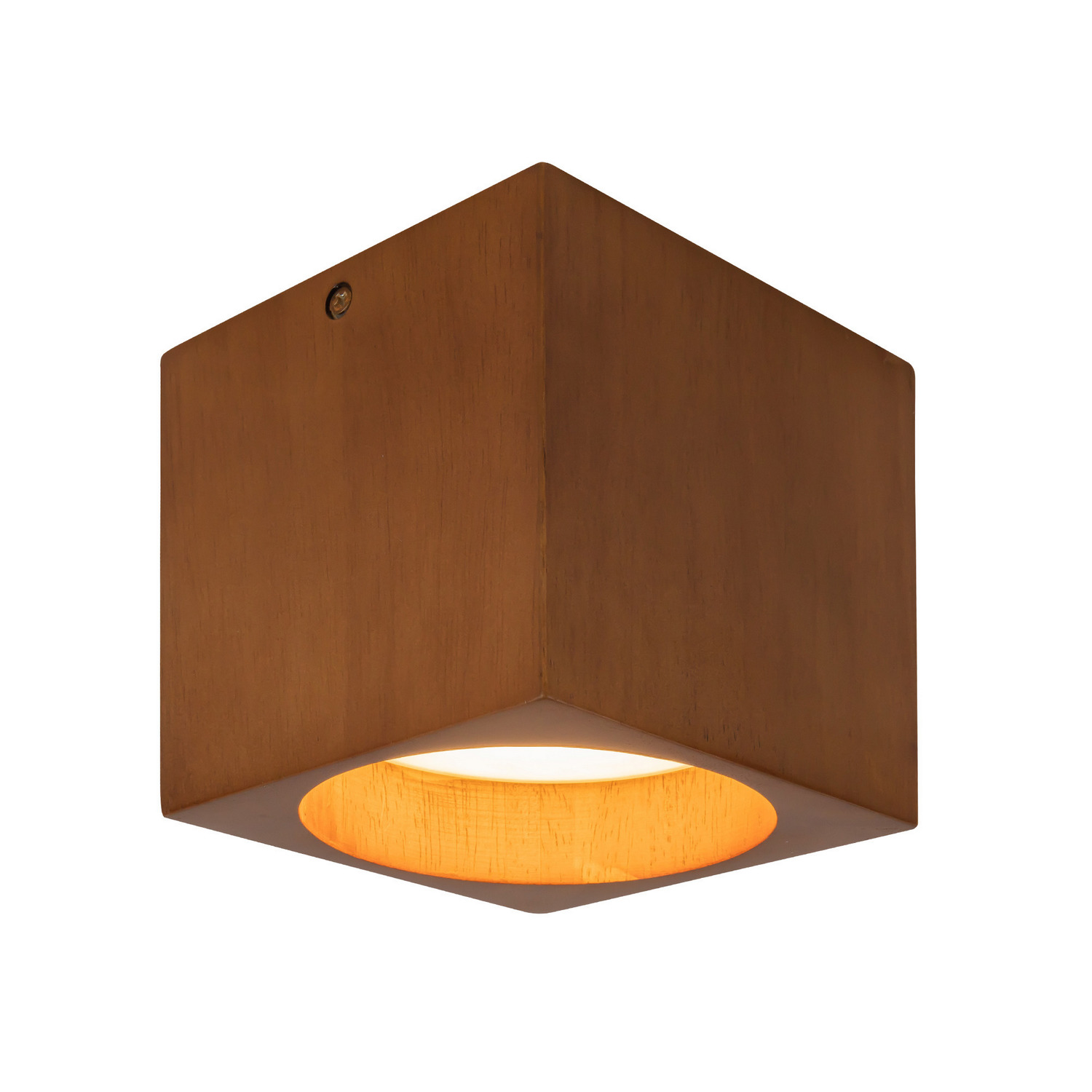 LED Flush Mount by Kuzco Lighting - Bosco Collection, Natural Oak Finish - SF12605-ON