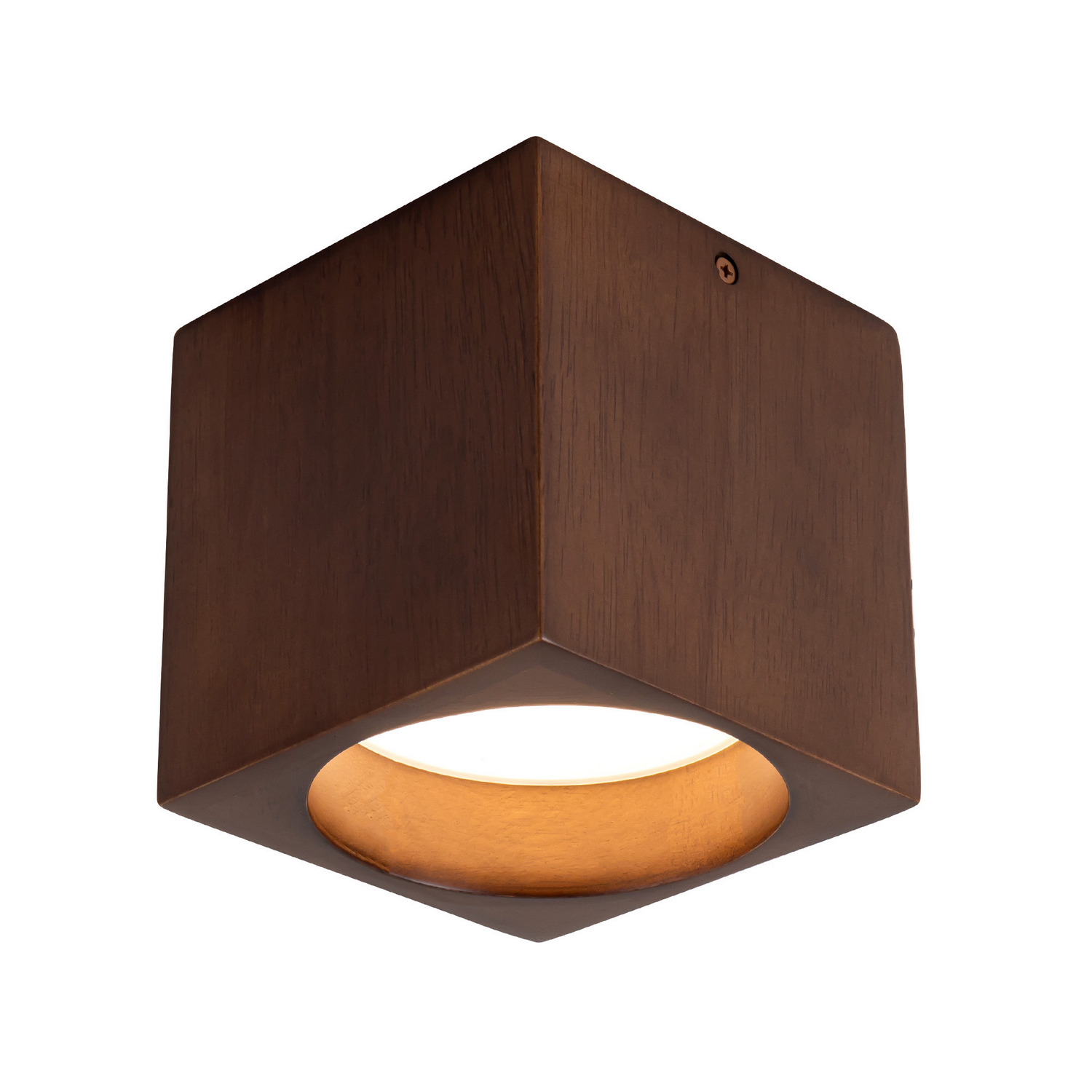 LED Flush Mount by Kuzco Lighting - Bosco Collection, Walnut Finish - SF12605-WT