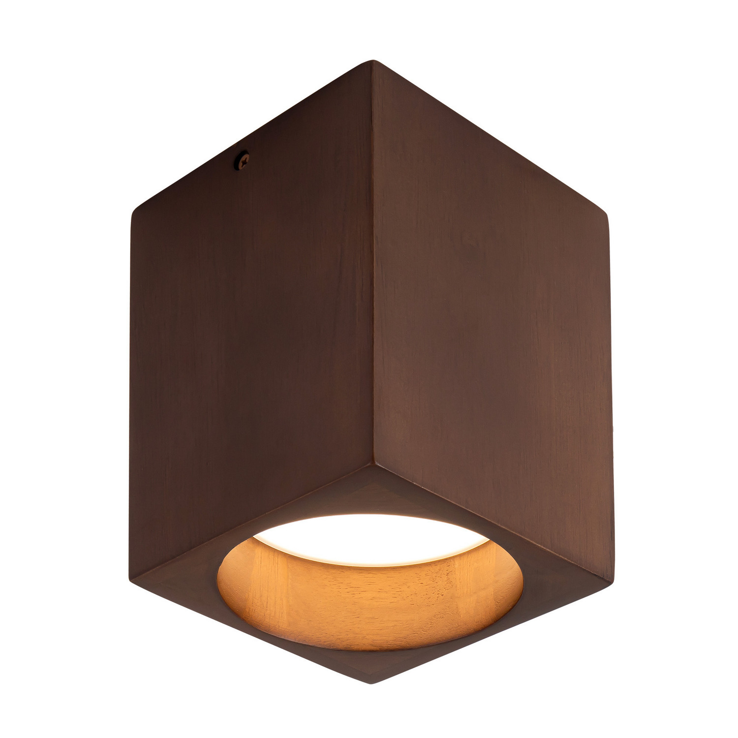 LED Flush Mount by Kuzco Lighting - Bosco Collection, Walnut Finish - SF12607-WT