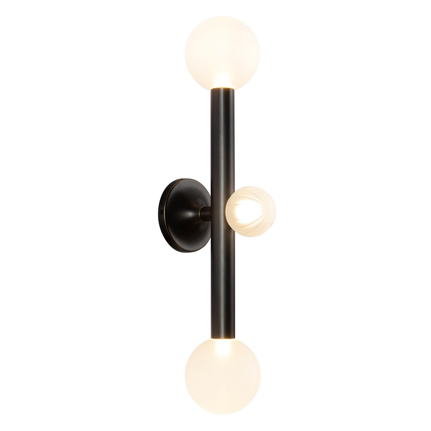 LED Vanity Light by Kuzco Lighting - Reese Collection, Urban Bronze/Opal Glass Finish - WS32823-UB/OP