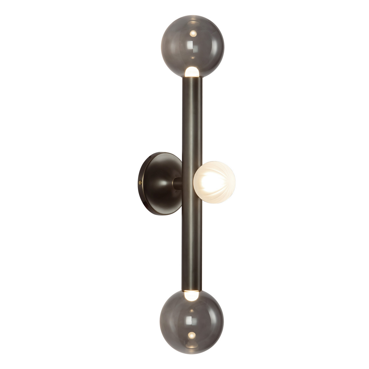 LED Vanity Light by Kuzco Lighting - Reese Collection, Urban Bronze/Smoked Glass Finish - WS32823-UB/SM