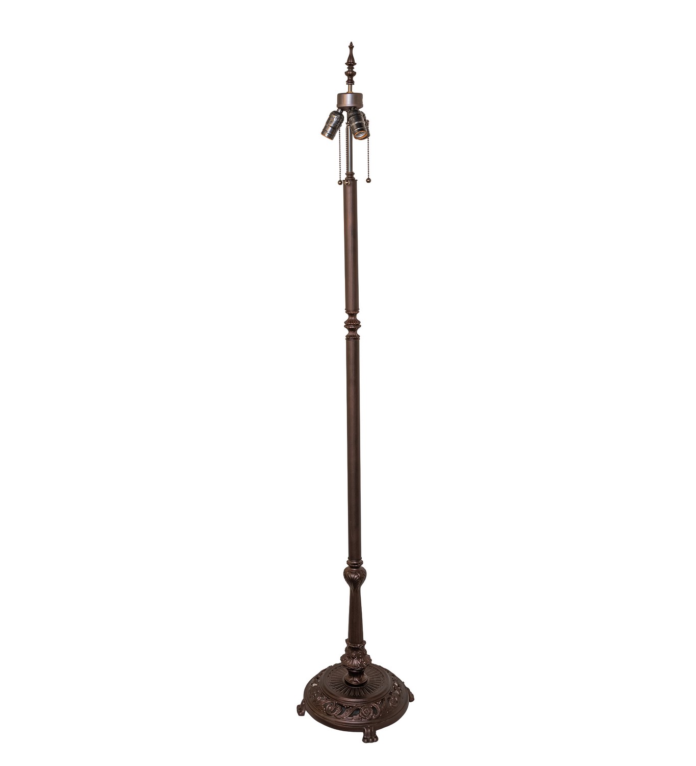 Lionfoot Three Light Floor Base in Mahogany Bronze