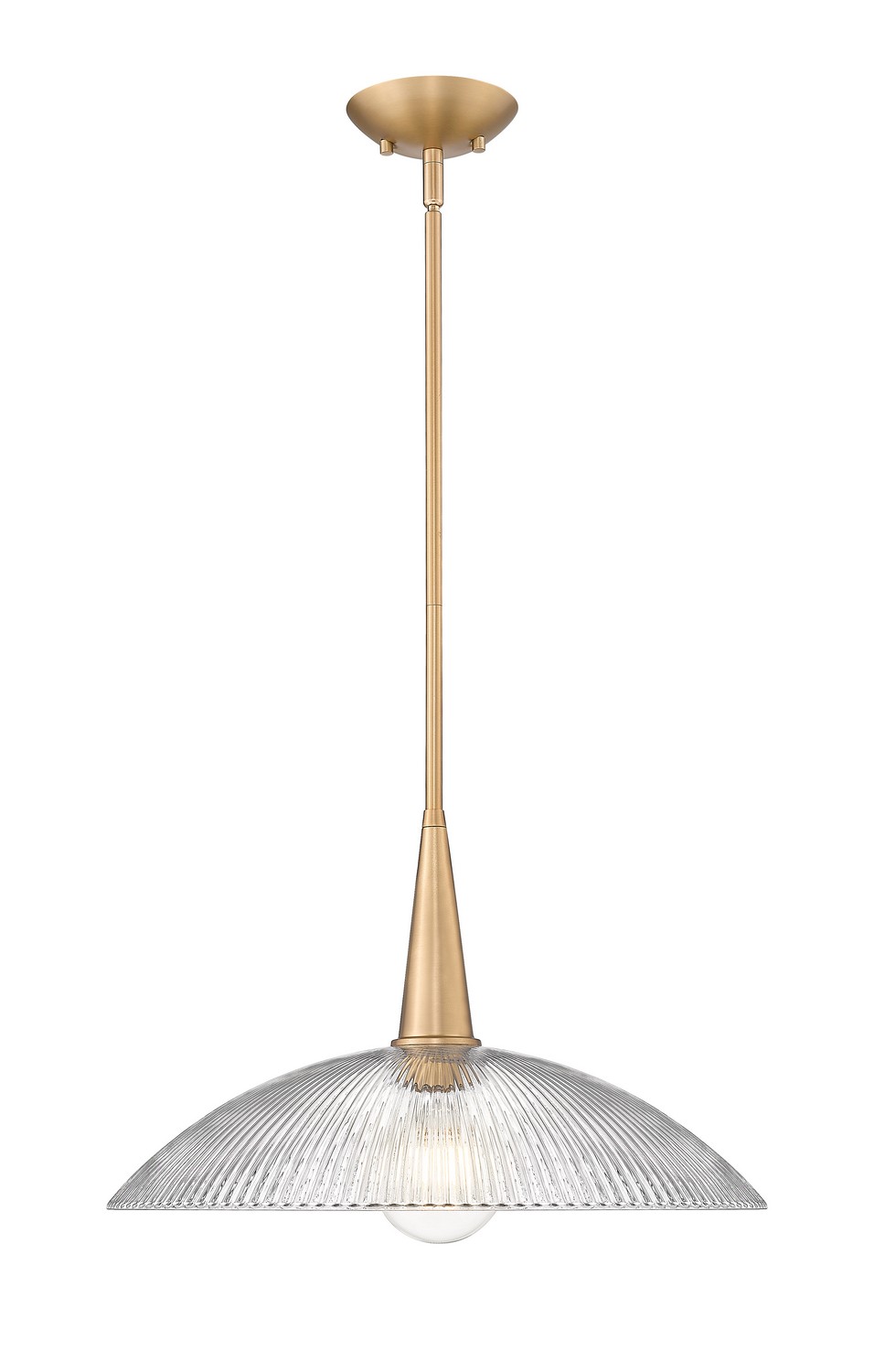 One Light Pendant by Z-Lite - Lunelle Collection, Modern Gold Finish - 3051P18-MGLD