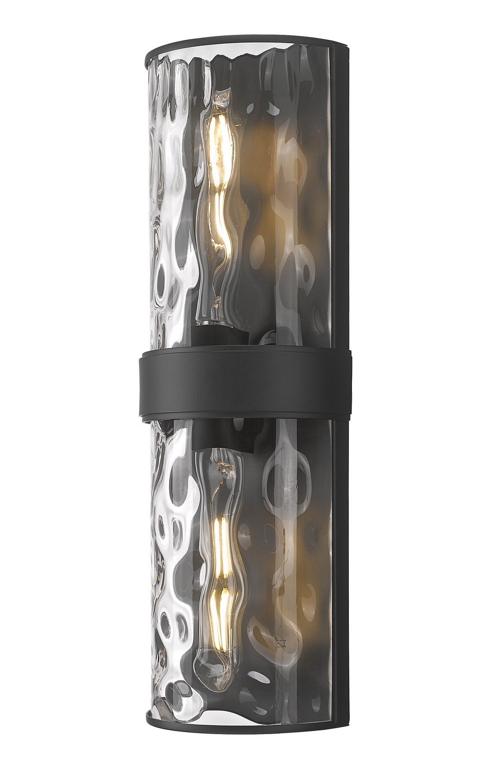 Two Light Wall Sconce by Z-Lite - Meridian Collection, Matte Black Finish - 3053-2SL-MB