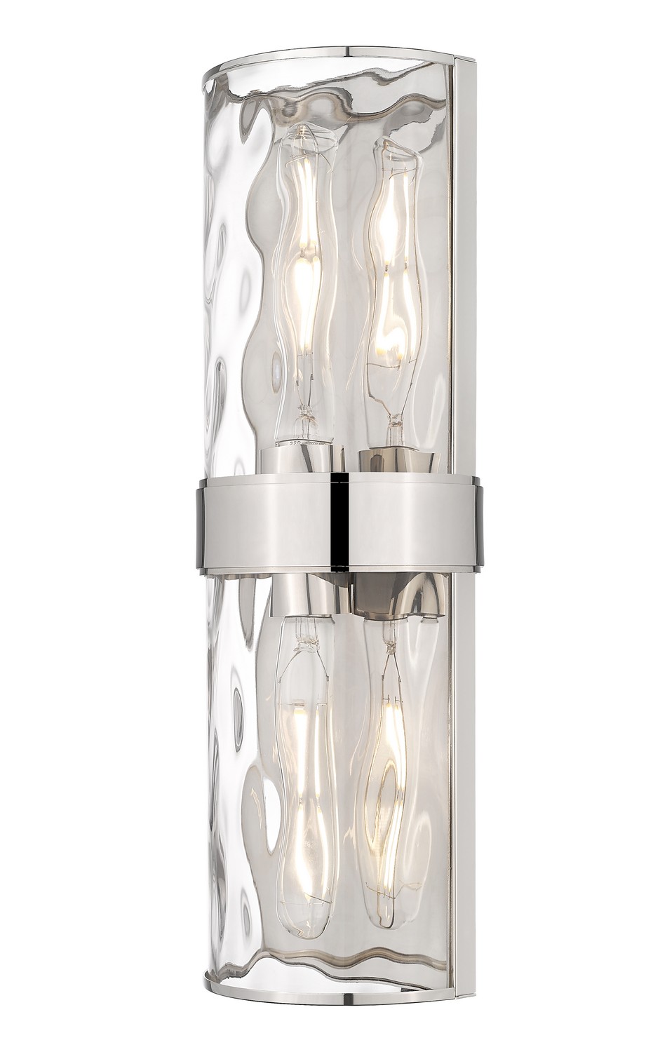 Two Light Wall Sconce by Z-Lite - Meridian Collection, Polished Nickel Finish - 3053-2SL-PN