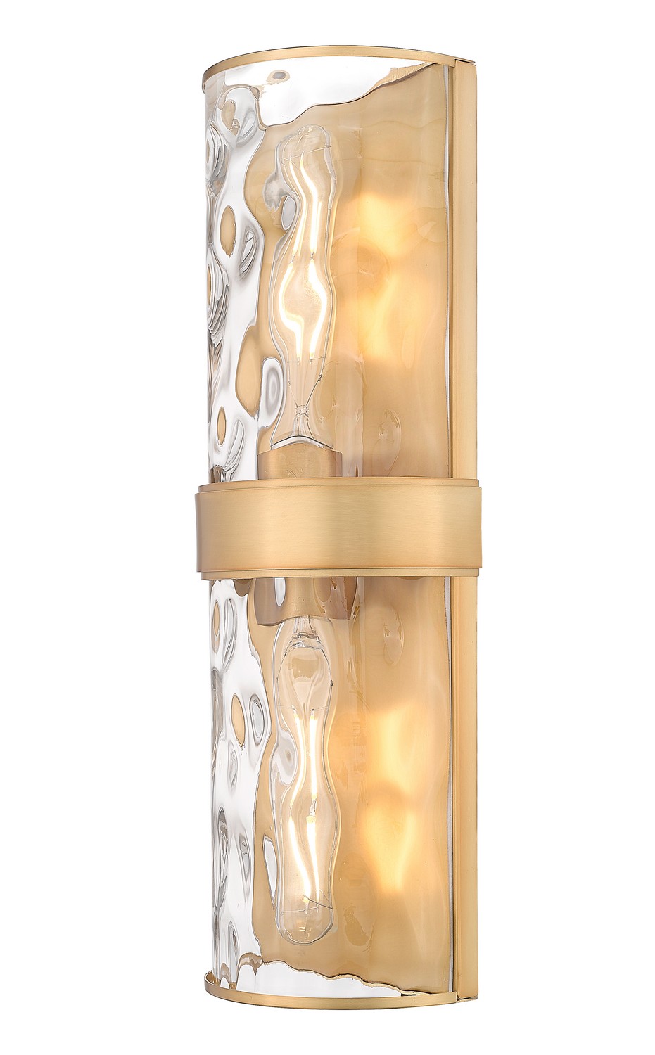 Two Light Wall Sconce by Z-Lite - Meridian Collection, Rubbed Brass Finish - 3053-2SL-RB