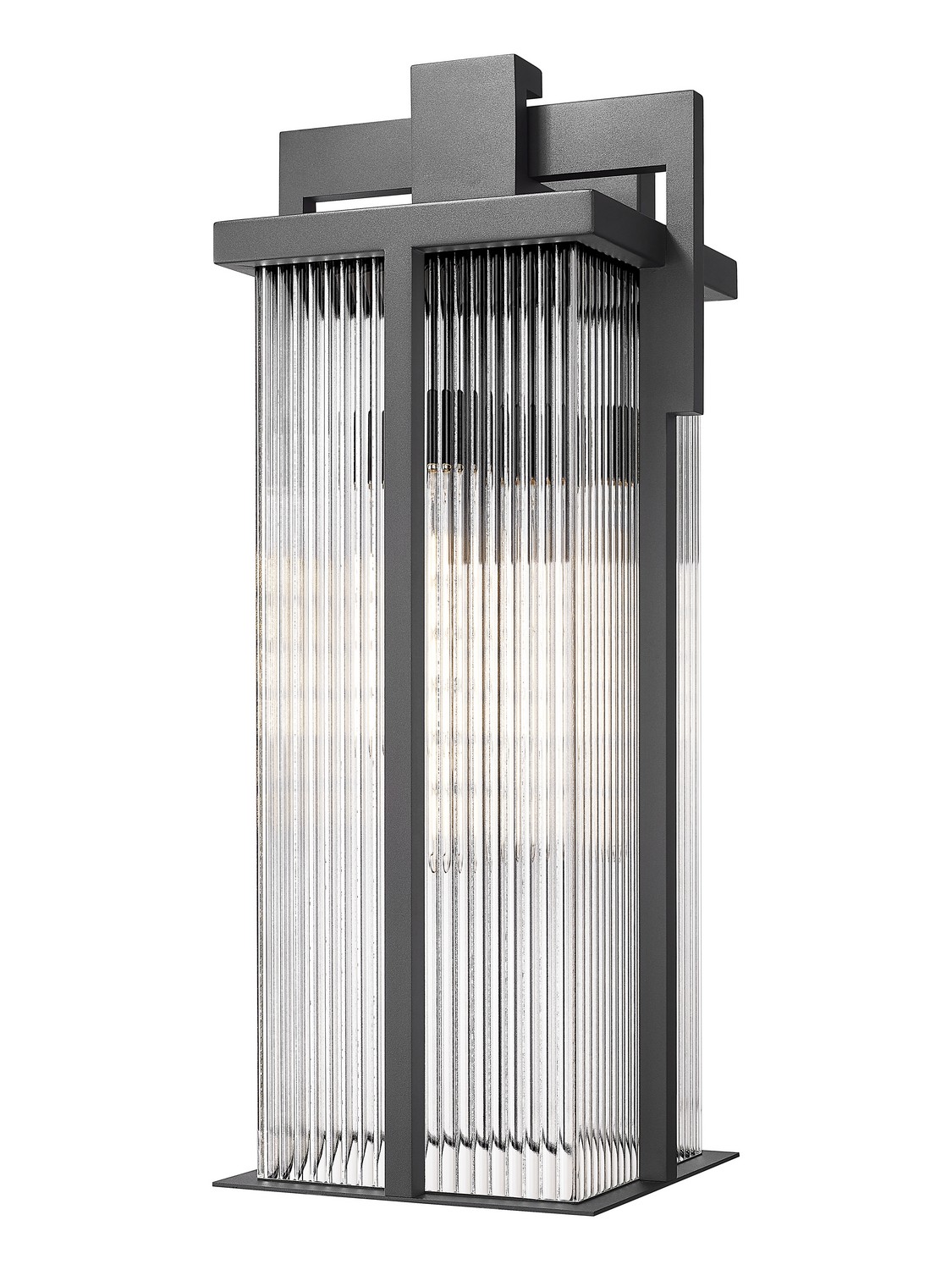 Three Light Outdoor Wall Mount by Z-Lite - Fortis Collection, Sand Black Finish - 5031XL-BK