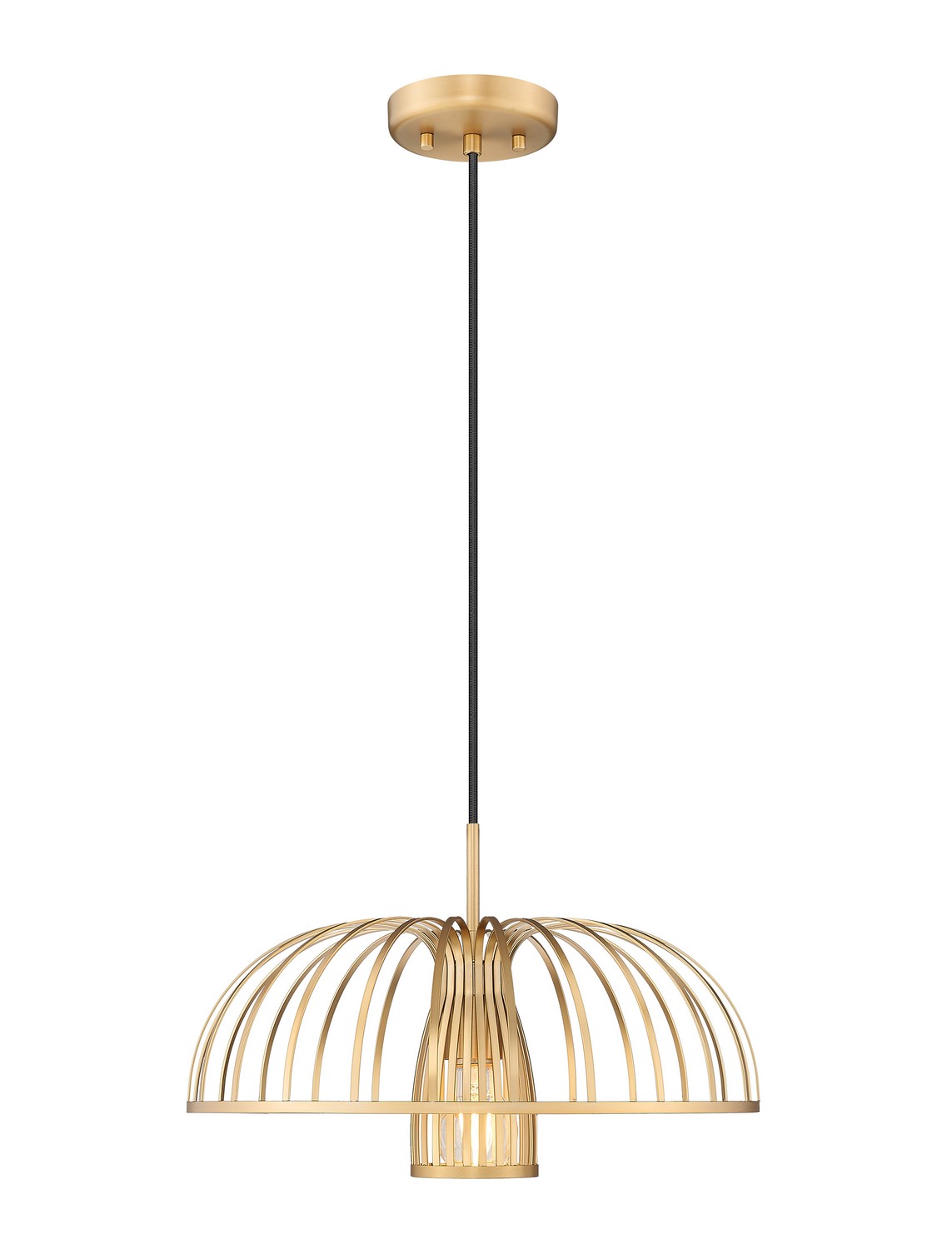 One Light Pendant by Z-Lite - Valencia Collection, Modern Gold Finish - 623P16-MGLD