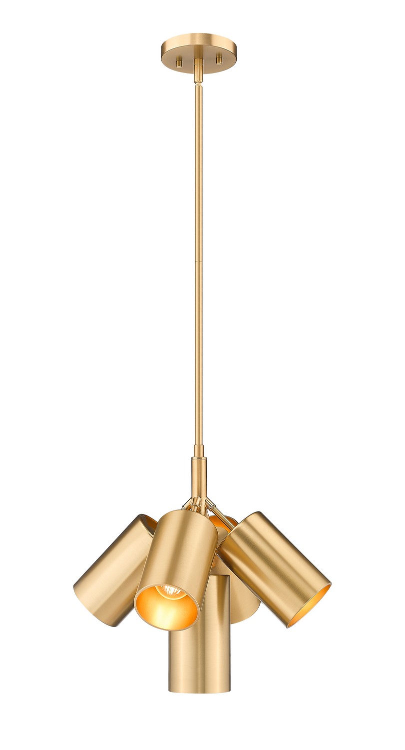 Five Light Chandelier by Z-Lite - Lumina Collection, Modern Gold Finish - 7520-5MGLD