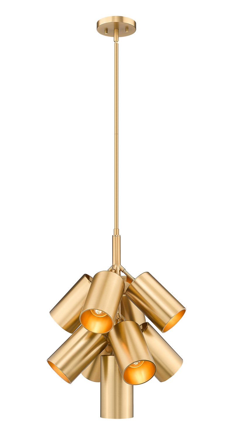 Nine Light Chandelier by Z-Lite - Lumina Collection, Modern Gold Finish - 7520-9MGLD