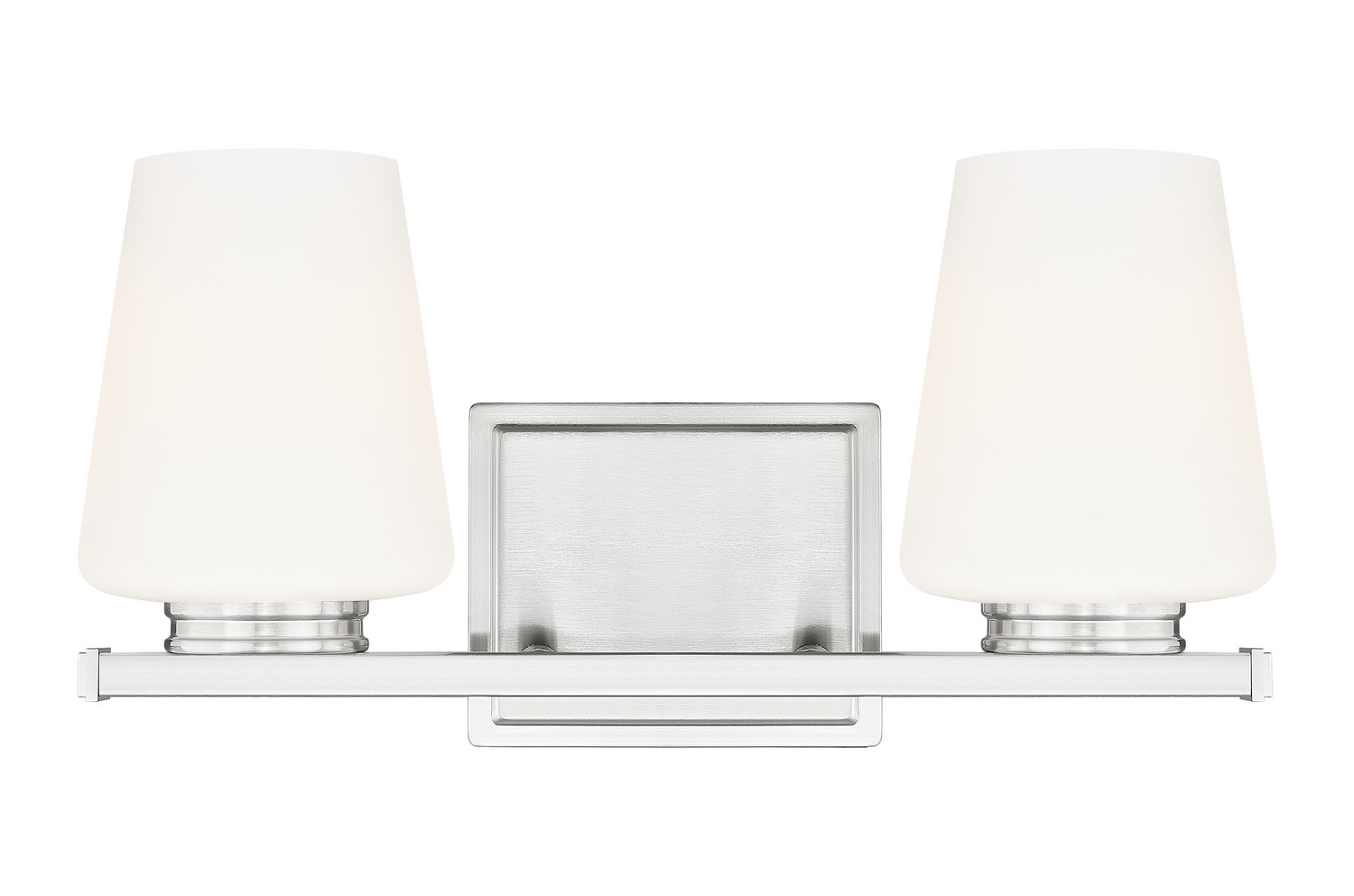 Two Light Vanity by Z-Lite - Nextra Collection, Brushed Nickel Finish - 7703-2V-BN