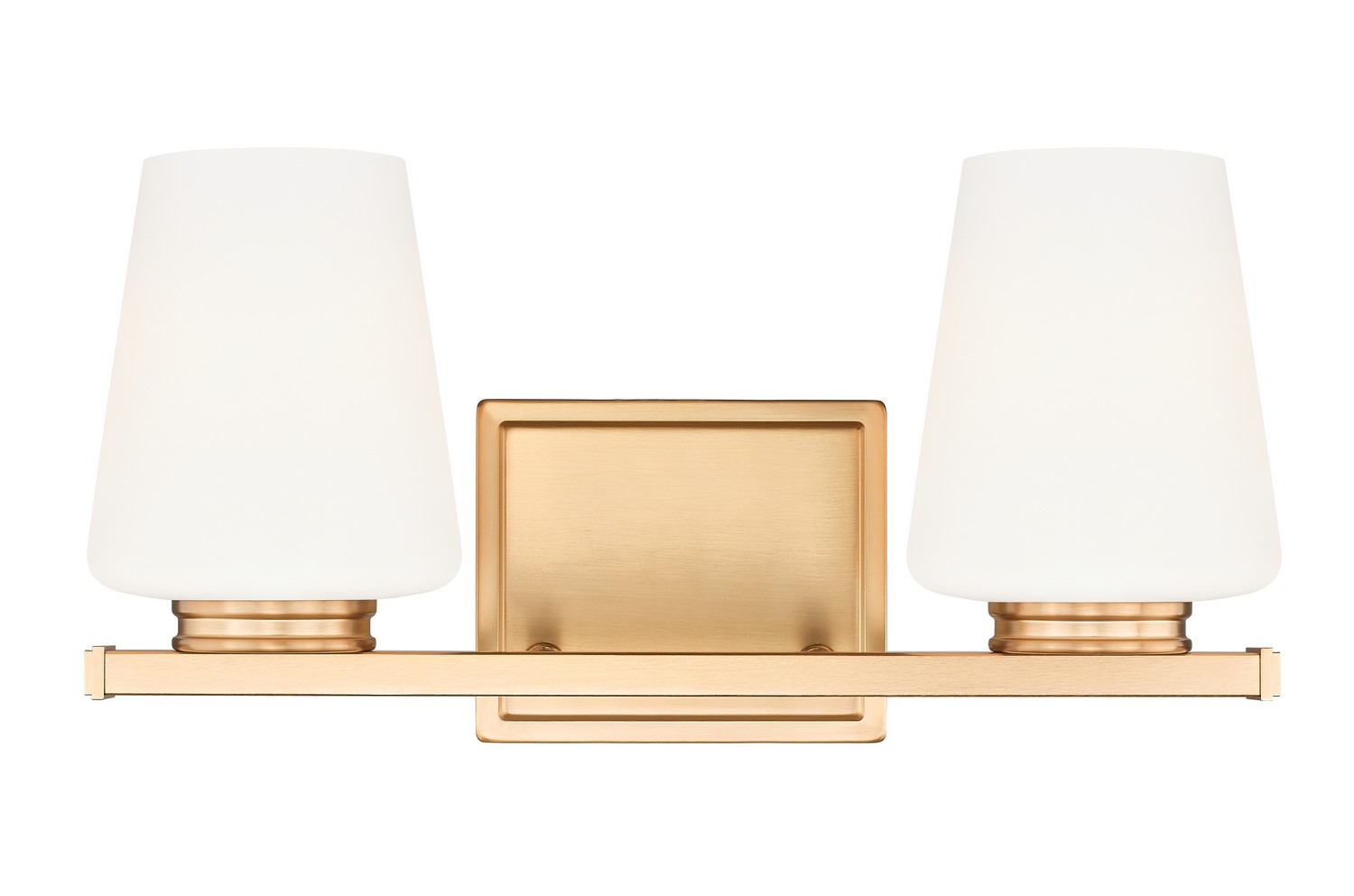 Two Light Vanity by Z-Lite - Nextra Collection, Modern Gold Finish - 7703-2V-MGLD