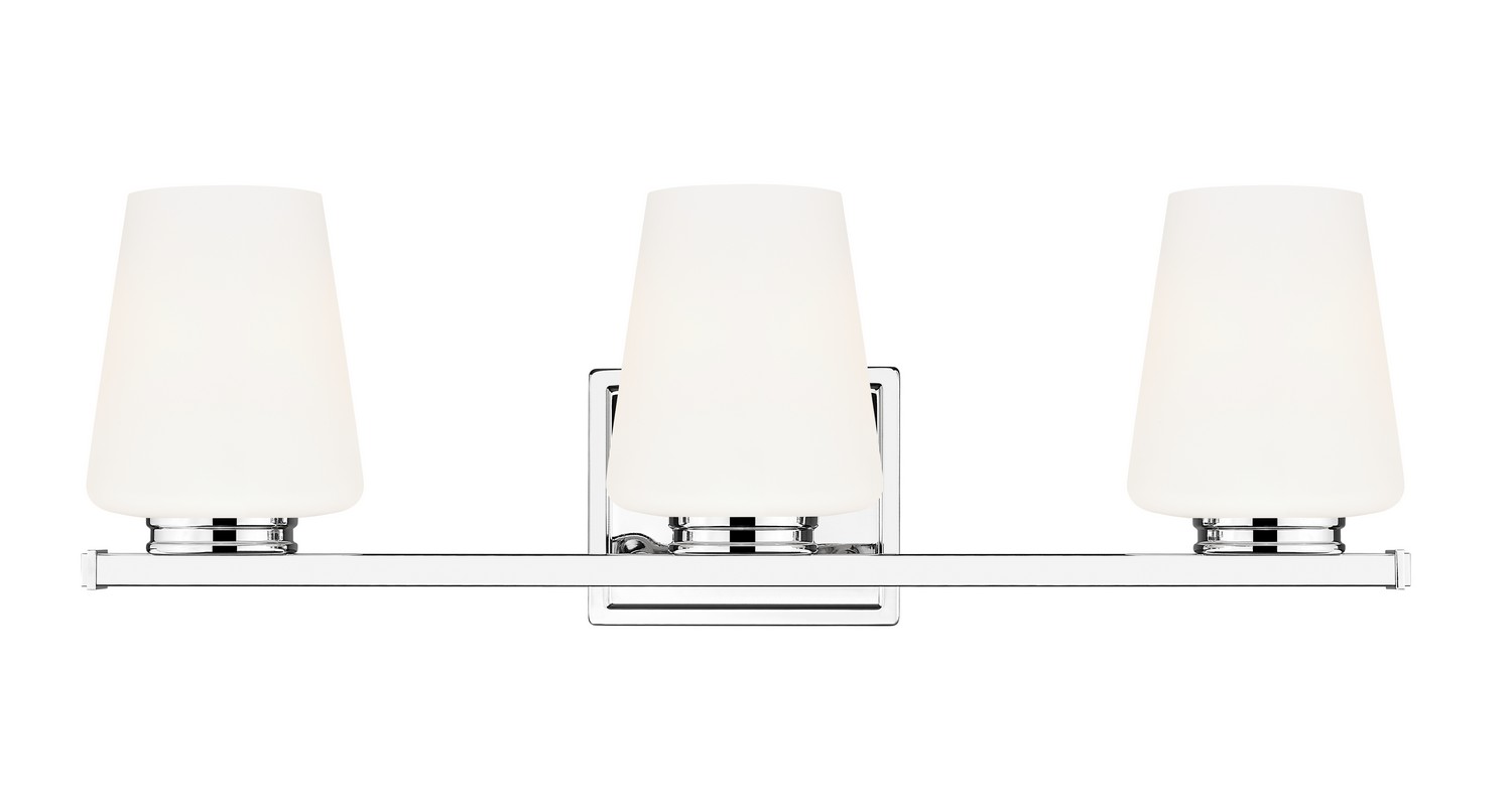 Three Light Vanity by Z-Lite - Nextra Collection, Chrome Finish - 7703-3V-CH