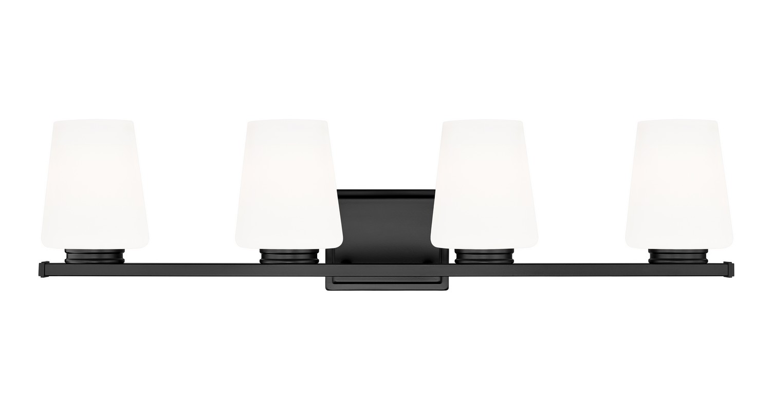 Four Light Vanity by Z-Lite - Nextra Collection, Matte Black Finish - 7703-4V-MB