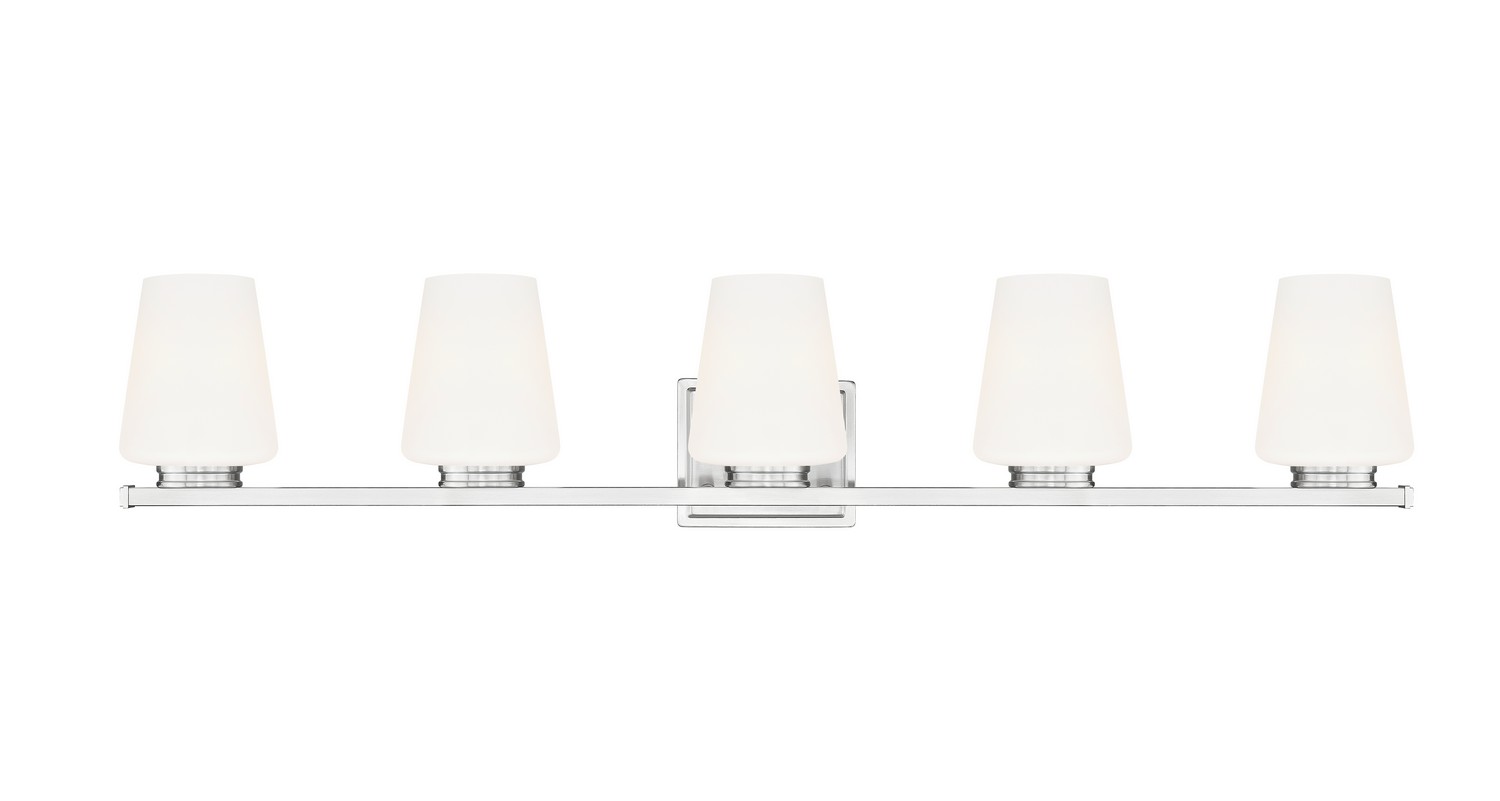 Five Light Vanity by Z-Lite - Nextra Collection, Brushed Nickel Finish - 7703-5V-BN