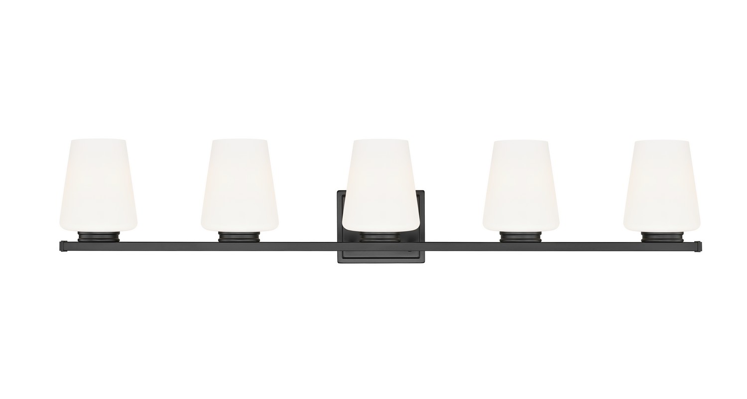 Five Light Vanity by Z-Lite - Nextra Collection, Matte Black Finish - 7703-5V-MB