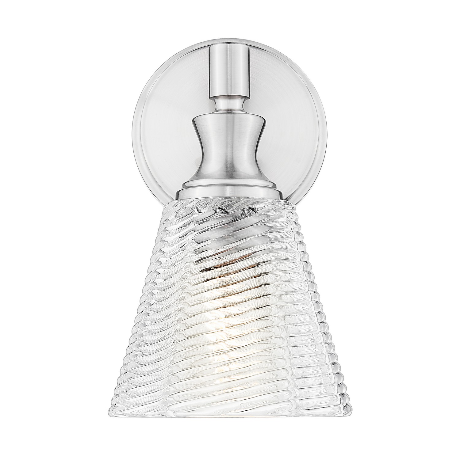 One Light Wall Sconce by Z-Lite - Auden Collection, Brushed Nickel Finish - 7704-1S-BN