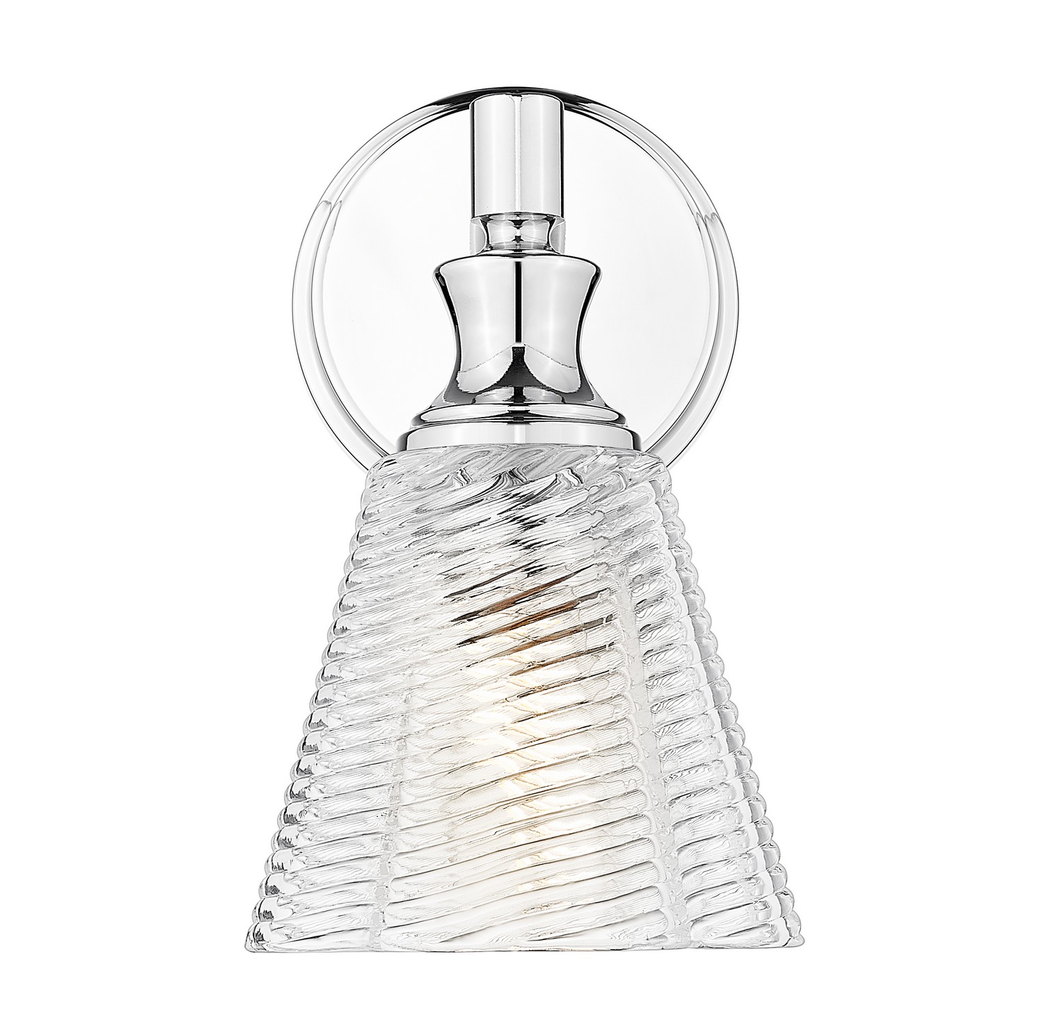 One Light Wall Sconce by Z-Lite - Auden Collection, Chrome Finish - 7704-1S-CH