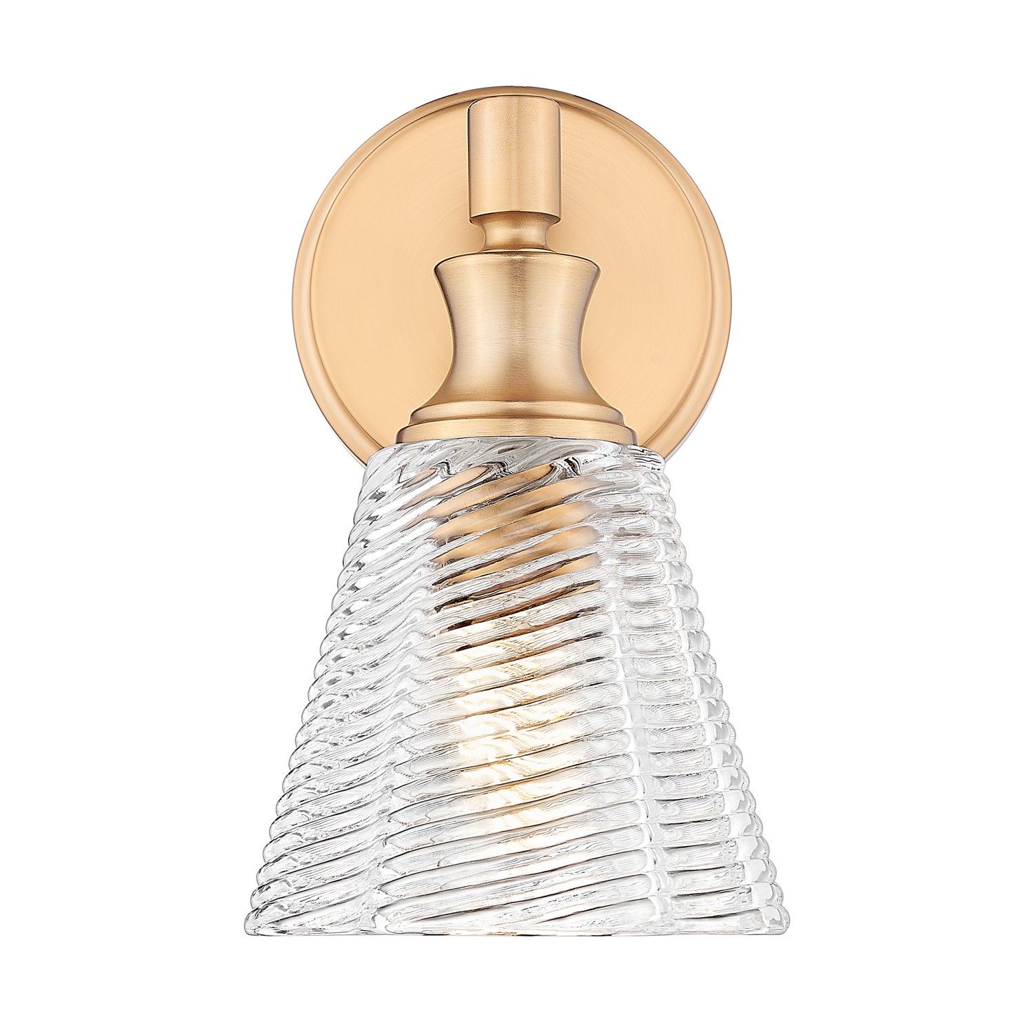 One Light Wall Sconce by Z-Lite - Auden Collection, Modern Gold Finish - 7704-1S-MGLD