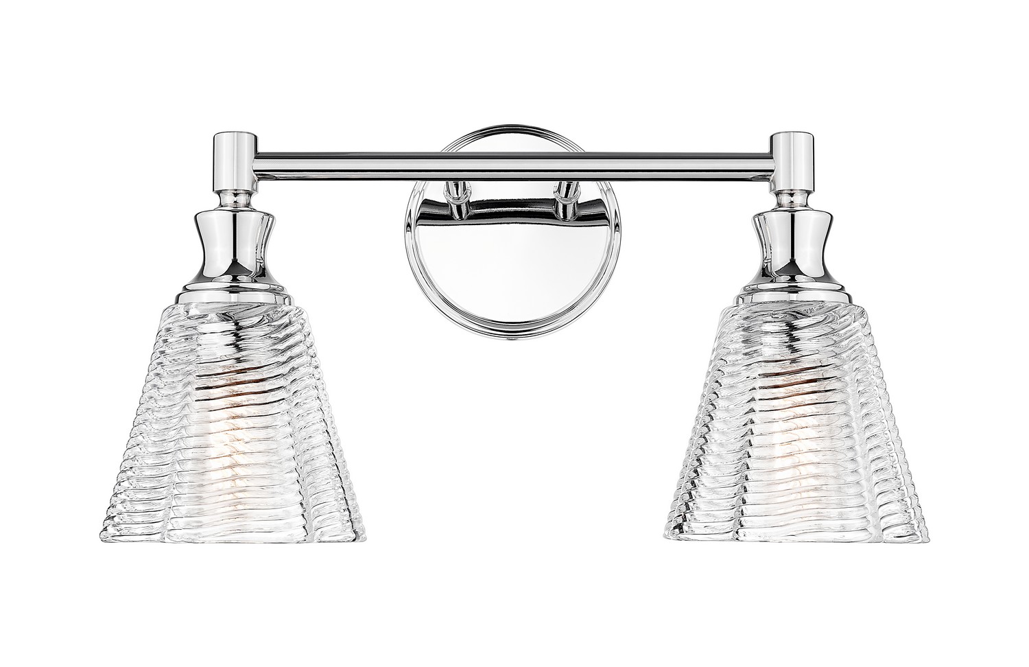 Two Light Vanity by Z-Lite - Auden Collection, Chrome Finish - 7704-2V-CH