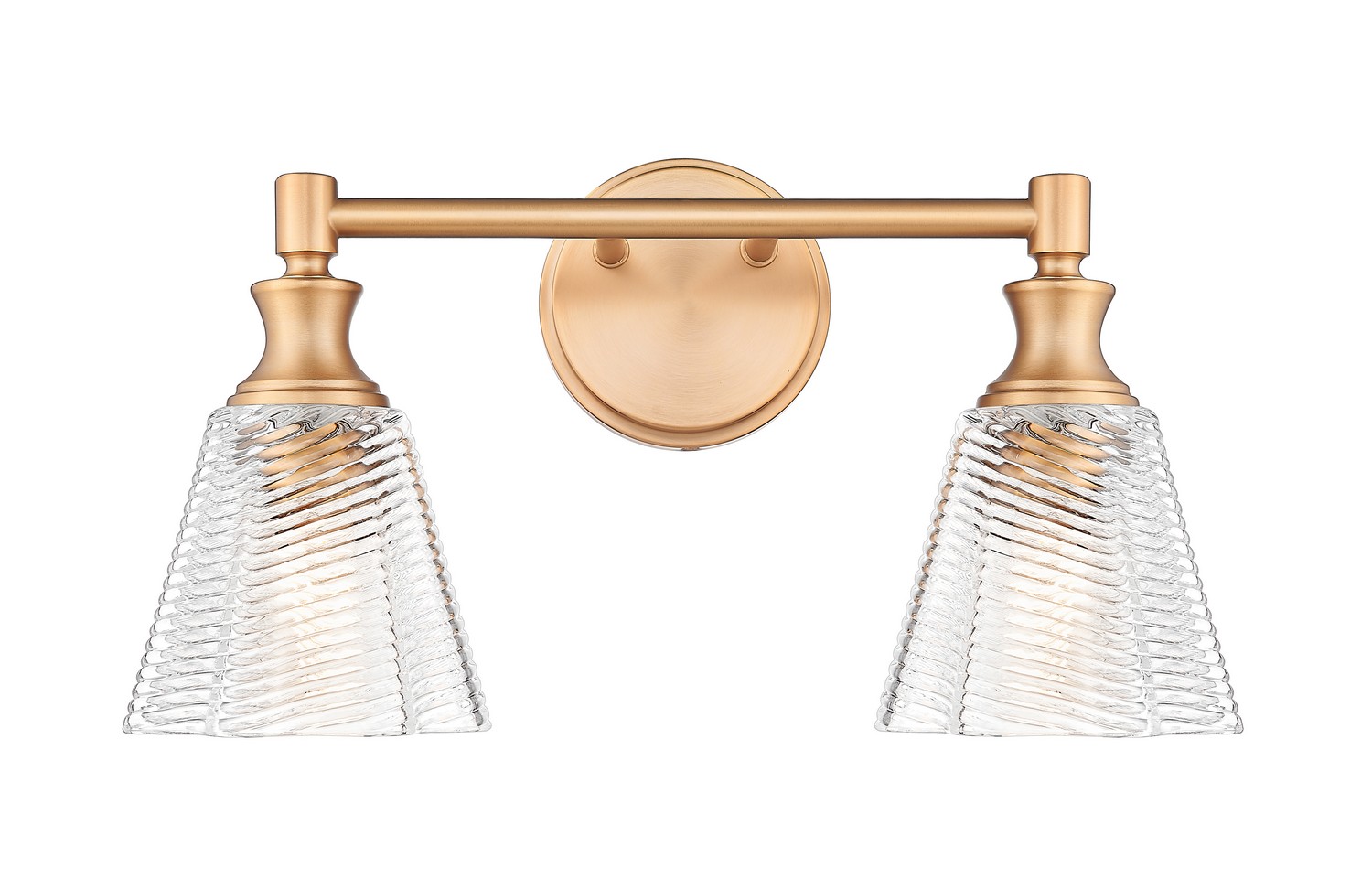 Two Light Vanity by Z-Lite - Auden Collection, Modern Gold Finish - 7704-2V-MGLD