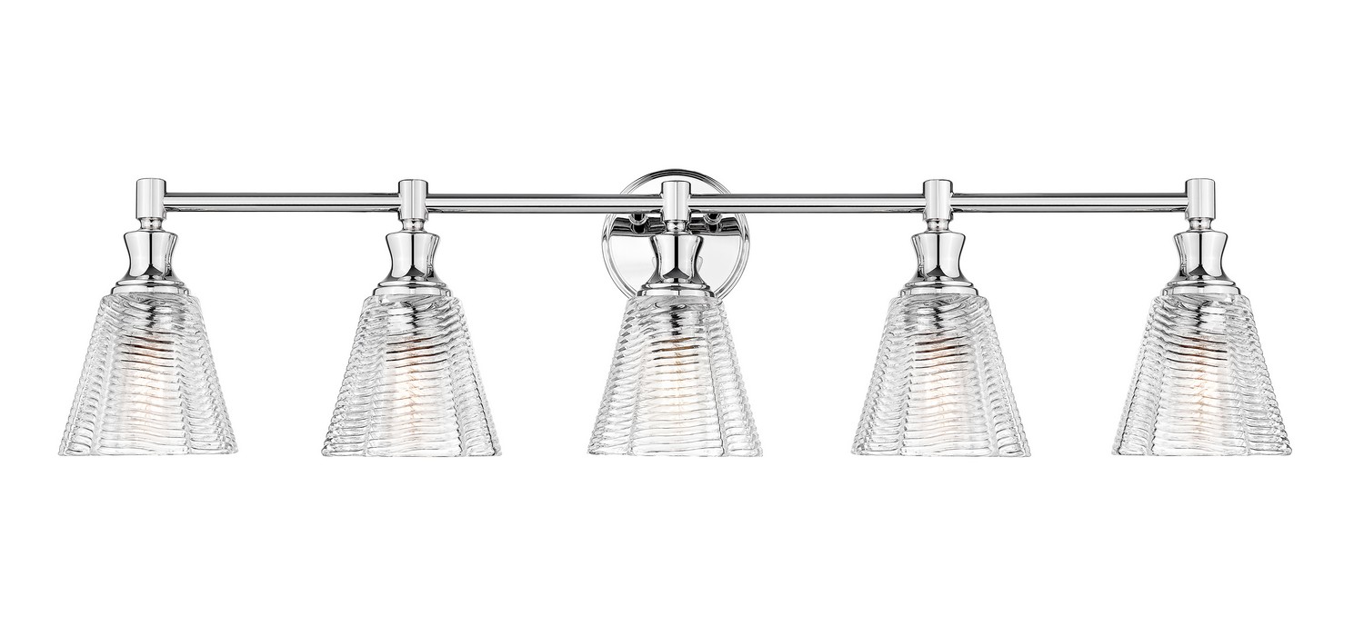 Five Light Vanity by Z-Lite - Auden Collection, Chrome Finish - 7704-5V-CH