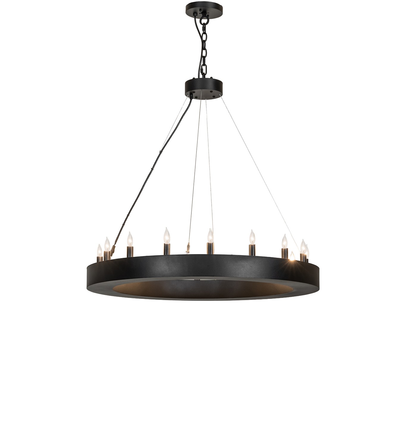 Loxley 16 Light Chandelier in Textured Black