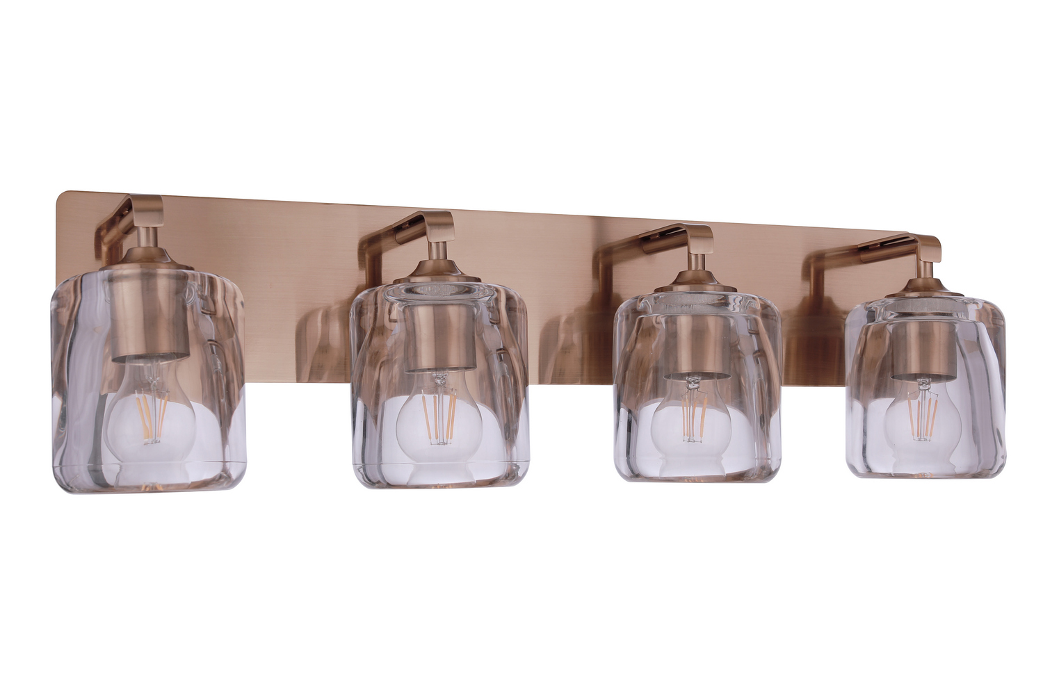 Craftmade 20628SB4 Andie 4 Light 28 inch Satin Brass Vanity Light Wall Light