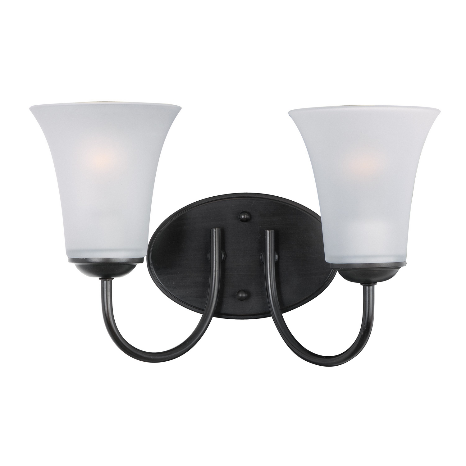 Maxim Lighting 10052FTBK Logan 2 Light 14 inch Black Bath Vanity Wall Light