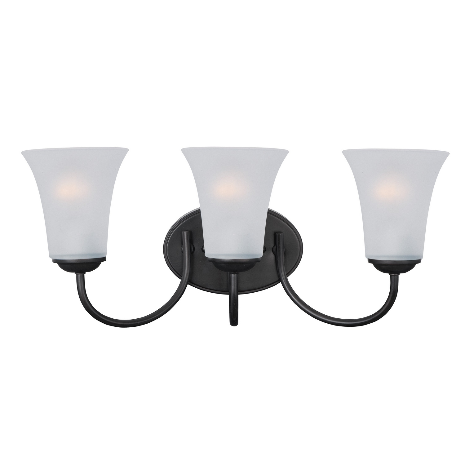 Maxim Lighting 10053FTBK Logan 3 Light 19 inch Black Bath Vanity Wall Light