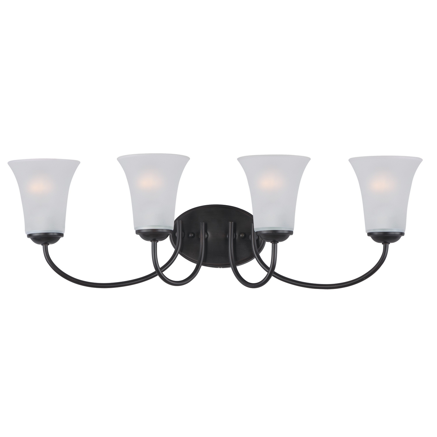 Maxim Lighting 10054FTBK Logan 4 Light 28 inch Black Bath Vanity Wall Light