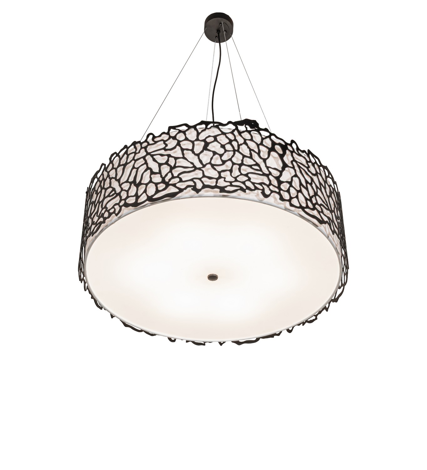 Parmecia Three Light Pendant in Black Textured