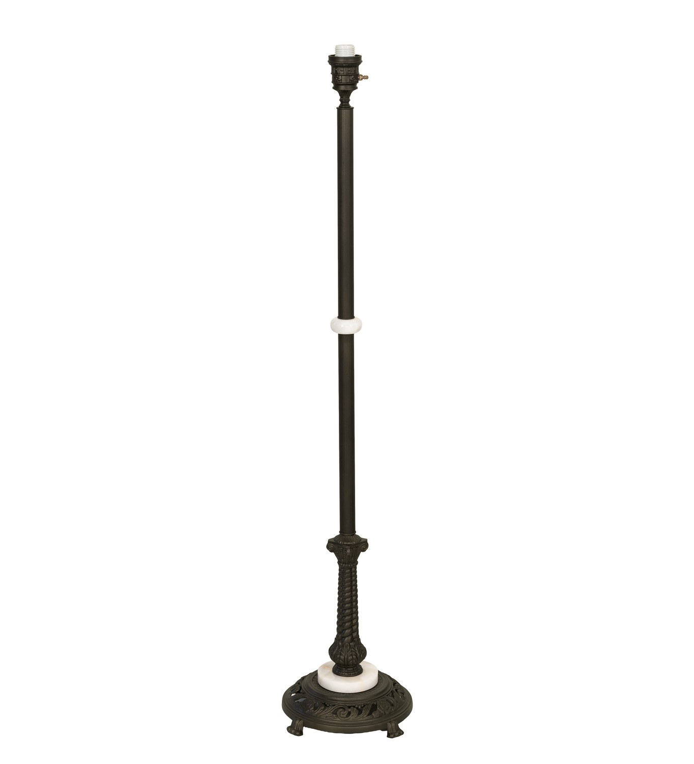 Rope One Light Floor Base in Oil Rubbed Bronze