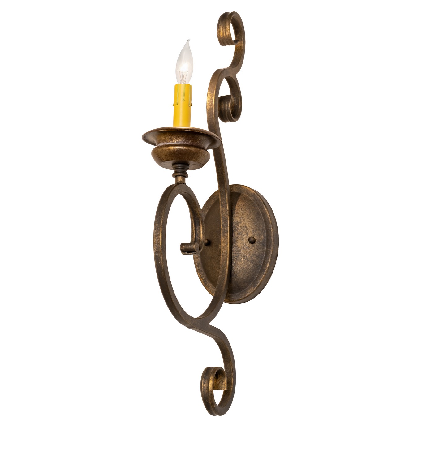 Fernando One Light Wall Sconce in Dark Smoke