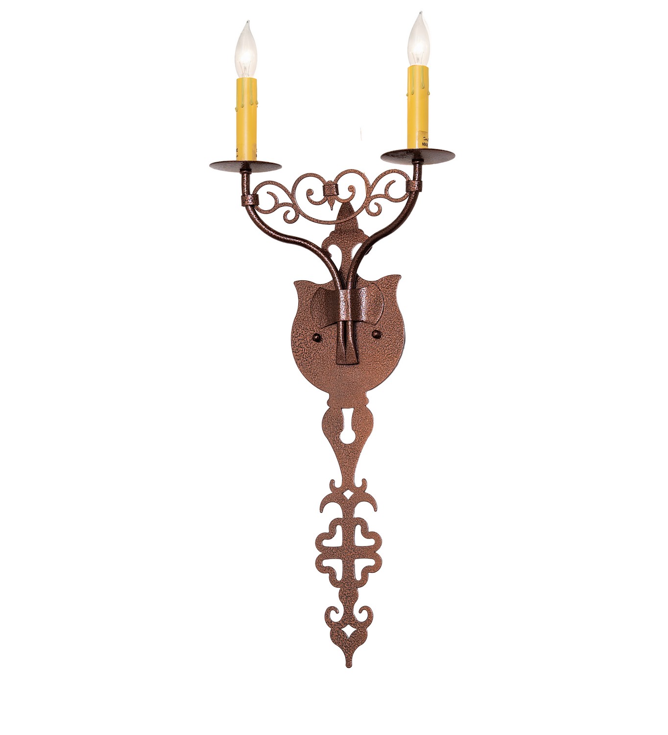 Merano Two Light Wall Sconce in New Copper Vein
