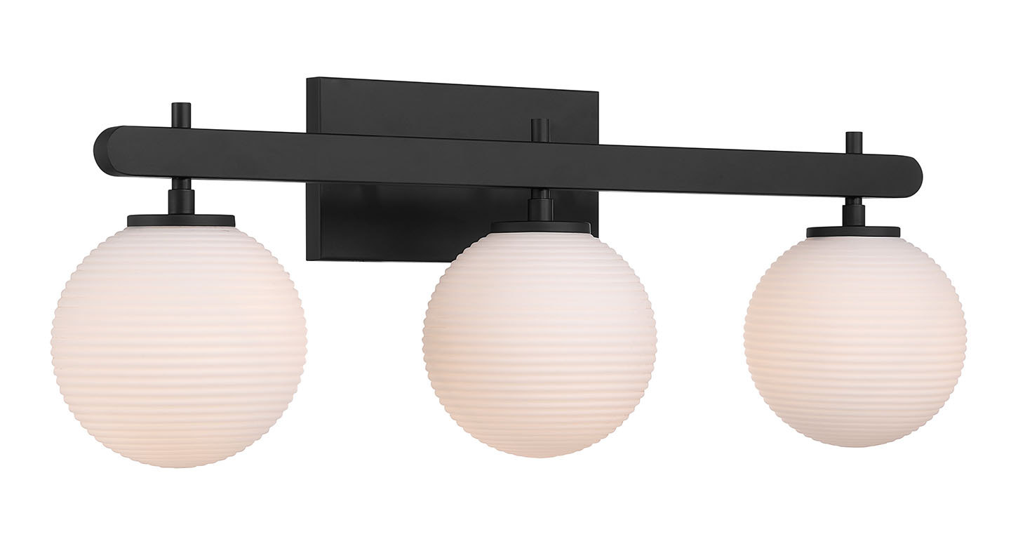 Millennium Lighting 215103-MB Coretta 3 Light 26 inch Matte Black Bathroom Vanity Light Wall Light