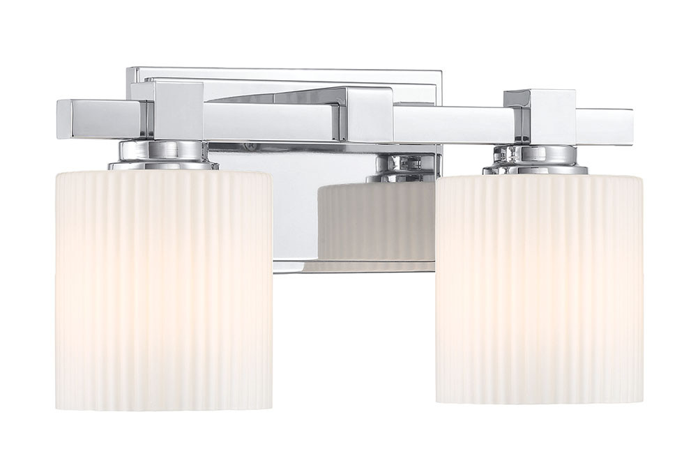 Millennium Lighting 23102-CH Abelson 2 Light 14 inch Chrome Bathroom Vanity Light Wall Light