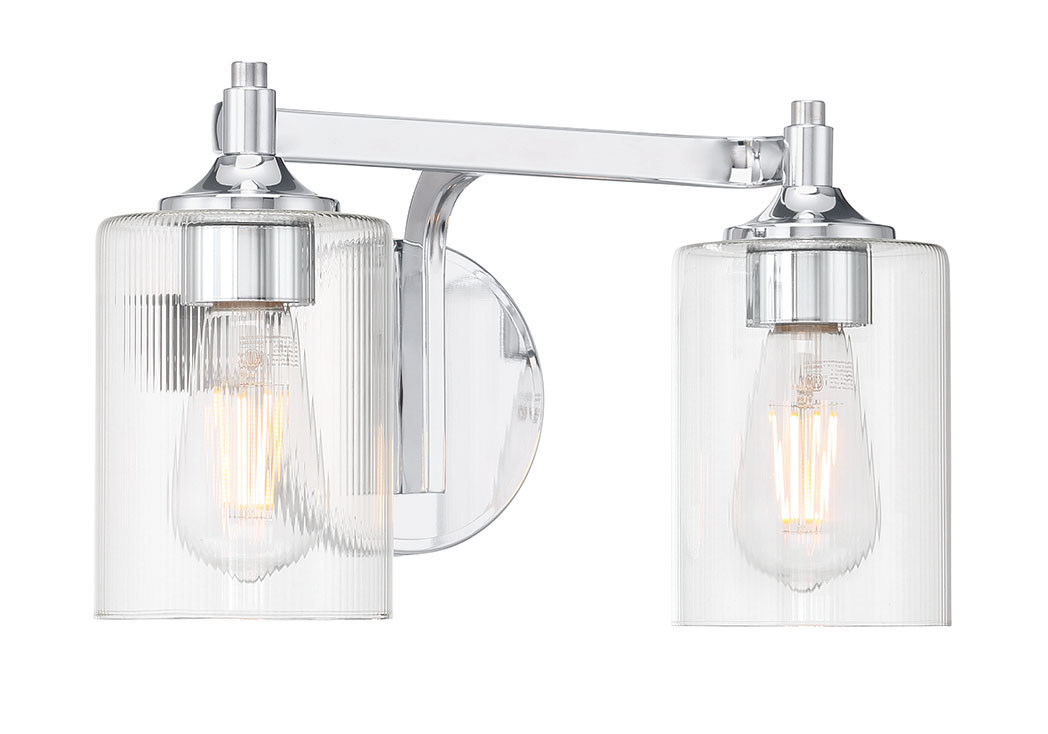 Millennium Lighting 28702-CH Ryehouse 2 Light 14 inch Chrome Bathroom Vanity Light Wall Light