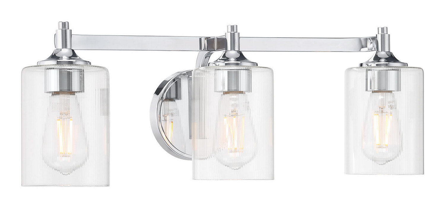 Millennium Lighting 28703-CH Ryehouse 3 Light 23.75 inch Chrome Bathroom Vanity Light Wall Light