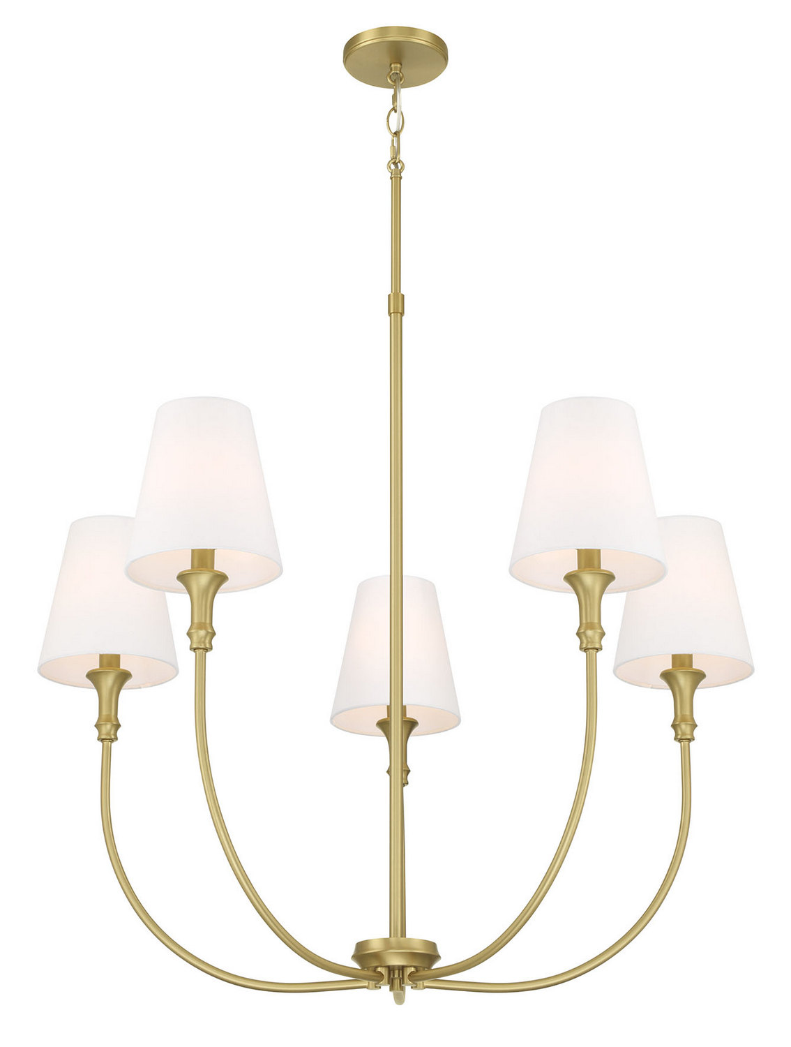 Vintage Brass Chandelier from the Mairbourne Collection