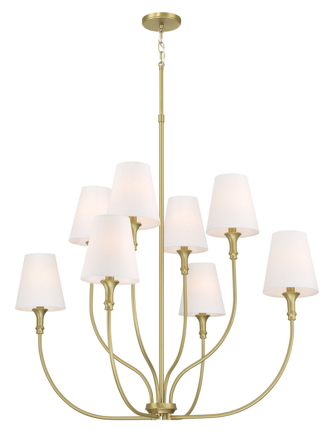 Vintage Brass Chandelier from the Mairbourne Collection