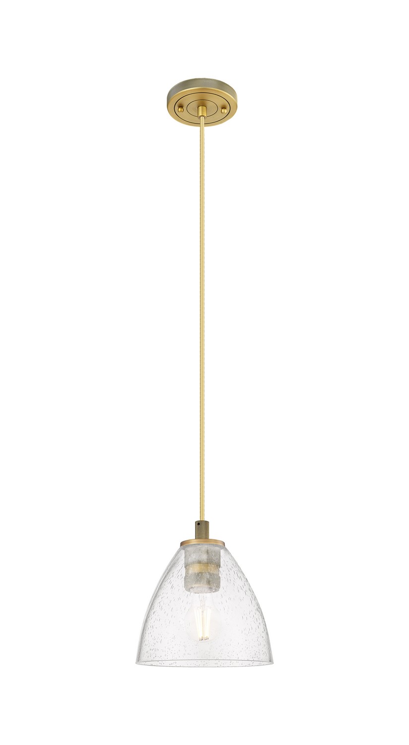 One Light Pendant by Innovations - Downtown Urban Collection, Brushed Brass Finish - 434-1P-BB-GBD-754