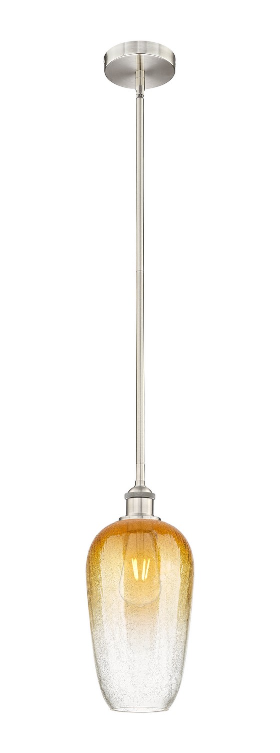 One Light Mini Pendant by Innovations - Edison Collection, Brushed Satin Nickel Finish - 616-1S-SN-G484-7AM