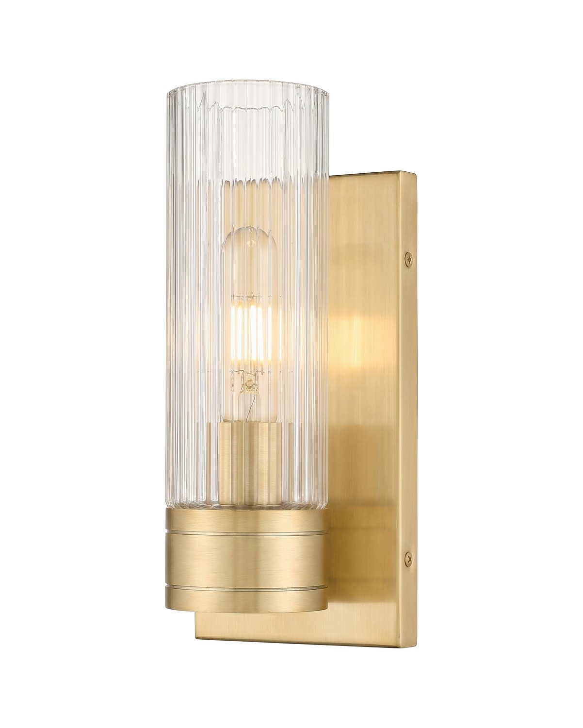 One Light Wall Sconce by Innovations - Downtown Urban Collection, Champagne Bronze Finish - 617-1W-CB-G617-8SCL